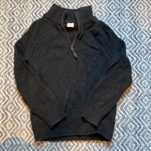 Crewcuts quarter zip cotton sweater
